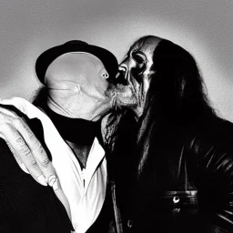 the undertaker kissing hulk hogan