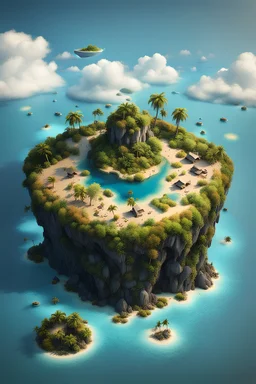 multi environment island , anxious,