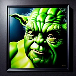 Ultra detailed fullbody Portrait in oil on canvas of a Hulk merges master yoda ,extremely detailed digital painting, extremely detailed face,crystal clear Big eyes, mystical colors ,perfectly centered image, perfect composition, rim light, beautiful lighting,masterpiece,8k, stunning scene, raytracing, anatomically correct, in the style of robert e howard and Ken Kelley and Ohrai Noriyoshi and Simon Bisley and tomzj1