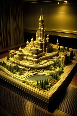 architectural models of walt disney like utopian cities