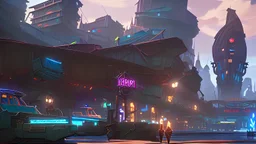 Smuggler City,dump,stylized,4k