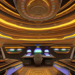 interior of a galactic ship, command center, 128K, hyperdetailed, intricate