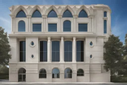 Architectural fiberglass facades