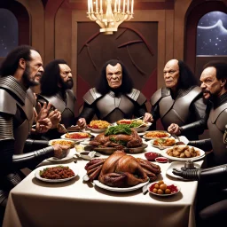 Thanksgiving dinner among the Klingons