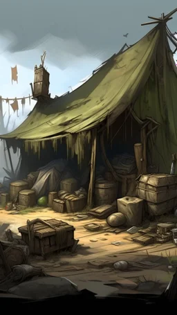 bandit's loot, post-apocalyptic, concept art