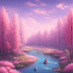 Pink river