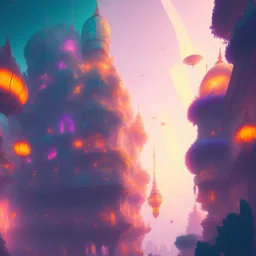 amazing euphoric futuristic Venetian Carnival sci-fi fantasy utopian paradise, Photorealistic beautiful, epic composition, night, dramatic, lights, dark, colourful, cute, Chiaroscuro, magical, caustics, studio ghibli, beautiful lighting, intricate detail, lively, Jordan Grimmer, Atey Ghailan