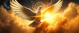 extrapolate a golden mean close up on the universal eye of the hyper winged ascendent blessed beyond imagination Jesus dove in the dust storm of the master merkaba orchestral fat cat gemini math tao oracle in megacosm the true universe beyond our dimensions