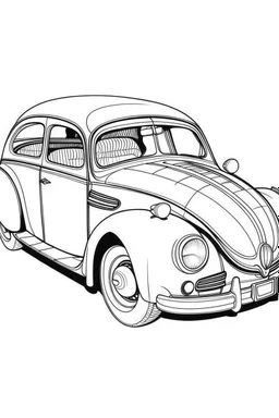 outline art for Cars coloring pages with sitch, white background, Sketch style, full body, only use outline, dementia patients style, clean line art, white background, no shadows and clear and well outlined.