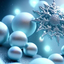  octane render, high detail, snowflake, macro