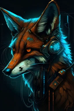 cyberpunk fox