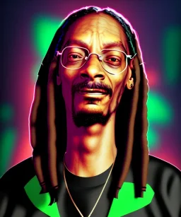 Snoop Dogg, smoke weed, dollars, weed background, hyper realistic