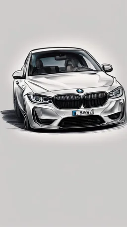 нарисуй счастливого владельца бмв