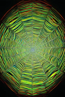 toxic web; neo-surrealistic optical art