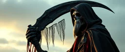 grim reaper werewolf cape harlekin, morning , scimitar, together with norwegian folk lore "pesta"