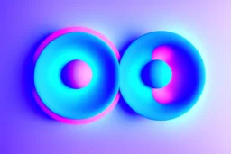 abstract geometry, blue neon, soft lights, high detail, high definition, 3D, Blender