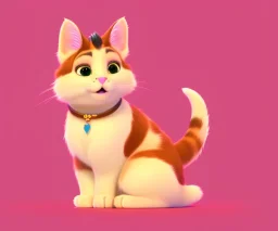 cute cat illustration isolated คมชัด