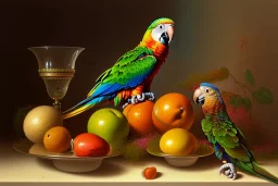 nature morte parrot surrealism