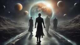 matrix universe, space, planets, god creation walking in the light