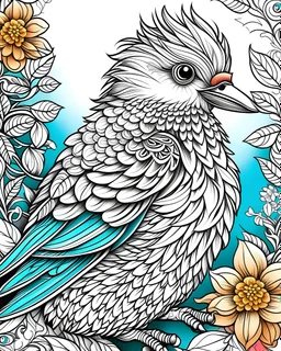 bird coloring book cover