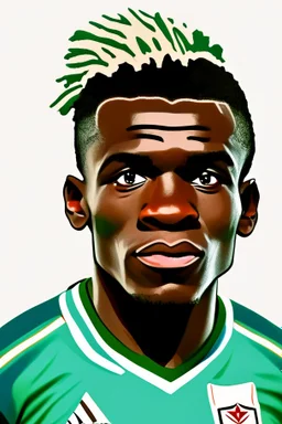 Jerome Njoum Mbekele Footballer ,cartoon 2d