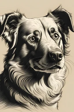 draw a portrait of dog
