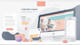 Design a user-friendly and visually appealing landing page for a gym website, prioritizing an intuitive user experience