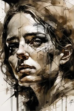 a drawing of a head, in the style of reimagined religious art, mark lague, florian nicolle, biblical iconography, caravaggesque, eddie colla, distinct framing --ar 71:128 --stylize 750 --v 5.2