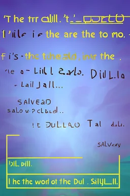 It's all word salad to me; Salvador Dali