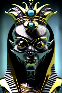 Silver alien, head, wicked, black eyes, blood, 8k, finely detailed, photo realistic, Anunnaki black male African Egyptian alien, cracks in the voodoo head, wicked,Asian turquoise eyes, crown, Elephant, 8k, finely detailed, photo realistic, tiger turquoise skull head gold dragon space alien sun skeleton gold gorilla silver crown silver eyes