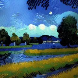 Dibujo al oleo de una cigüeña estilo Vincent van Gogh 8k