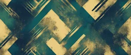 Hyper Realistic Green, Navy-Blue & Golden Abstract Retro Grunge-Pattern-Texture