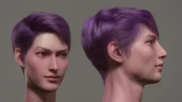 A Purple Gold Human