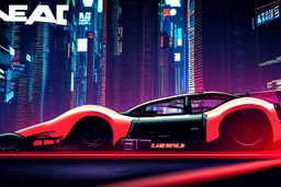 Magazine Advertising, cyberpunk muscle racing cars