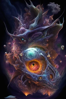 escher hyperdimensional galactic nebulae monster lifeform