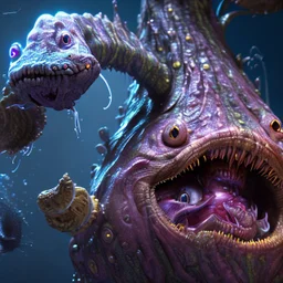 fluid ink angler fish creature, unreal engine 5, 8k resolution, photorealistic, ultra detailed