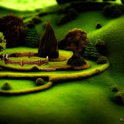 Landscape, lord of the ring, the shire, fantasy, green, Brown, warm