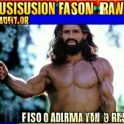 fusion between jesus and rambo