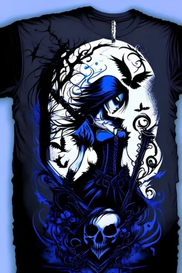 design for t-shirt , goth style