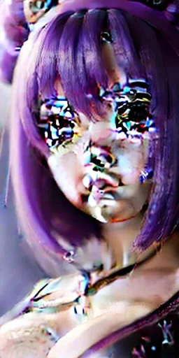 Detailed cute anime Kunoichi girl,big boobs,sexy ,drinking milk ,purple hair buns, purple bangs, black latex suimsuit, intricate details, full body portrait, keep head in frame, slight smile, black Japanese motif, concept art, highly detailed, digital painting, concept art, sharp focus, illustration, art by Yoji Shinkawa, WLOP and greg rutkowski and alphonse mucha and artgerm and yanjun Chen and Junji ito and Makoto Shinkai, HDR, octane render