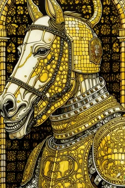 etailed smile portrait a medieval knight on horseback, medieval knight, Horse Atomically correct, dystopian, Bauhaus, Fritz Lang aesthetic, copic marker, pen and ink, stained, mixed media, head and shoulders portrait, intricate detail, surreal, illustration by Gustav Klimt and Norman Rockwell, perfect composition, masterpiece, concept art, dynamic lighting, golden ratio, 16k, trending on artstation