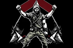 freedom fighter crypto degen anarchist rising up