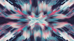 digital glitch pattern snowflake geometric abstraction by per kirkeby