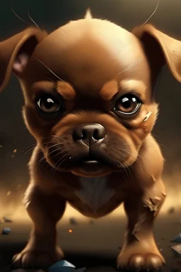 make the puppy so angry that it would destroy the world
