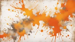 Hyper Realistic grungy-rustic golden, orange & white multicolor & textured-paint-splatter background