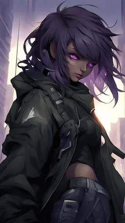 beyaz kısa saçlı mor gözlü insan olmayan bir karakter renk paleti değiştir silah doğrultmuş