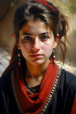 Porträt eines albanischen Mädchens