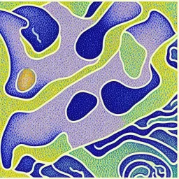 vagina in style of signac