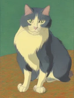 Portrait of a cat by Van Gogh