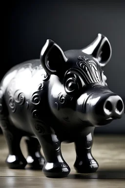 black pig money box